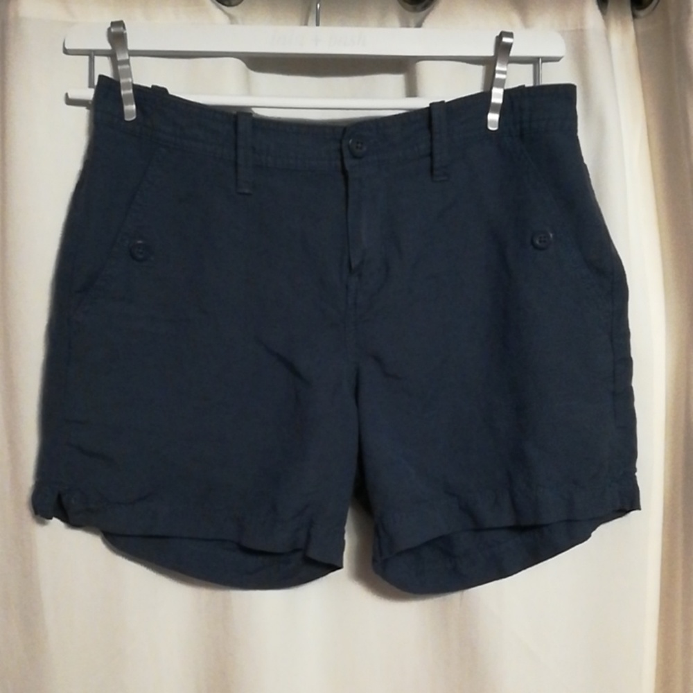 Navy Linen Blend Calvin Klein shorts